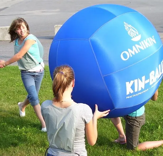 KIN-BALL - utomhusboll 102 cm Blå Kinboll 102 cm | Stor svävande boll 