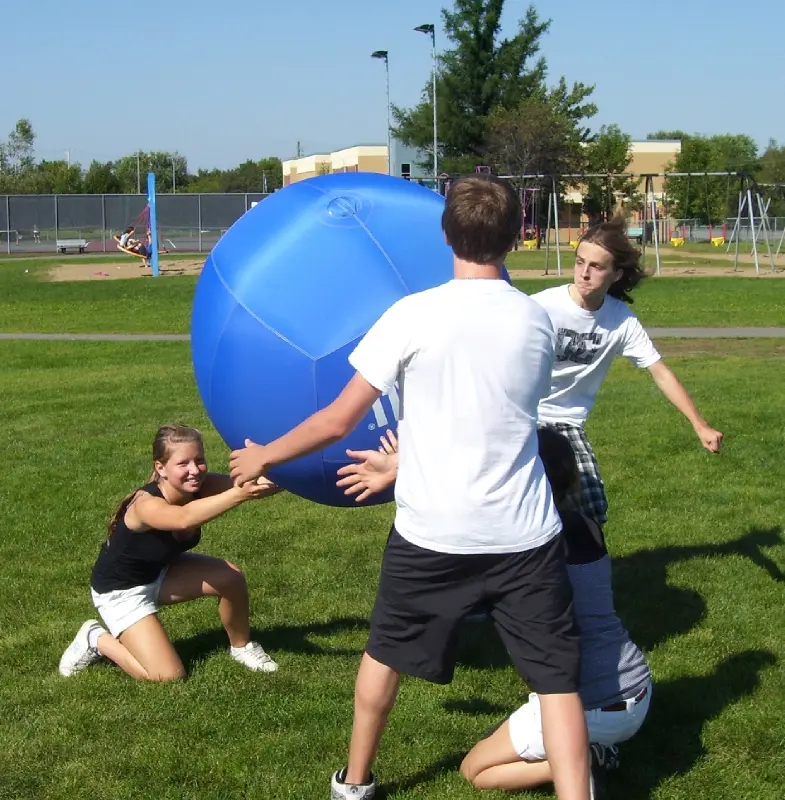 KIN-BALL - utomhusboll 102 cm Blå Kinboll 102 cm | Stor svävande boll 