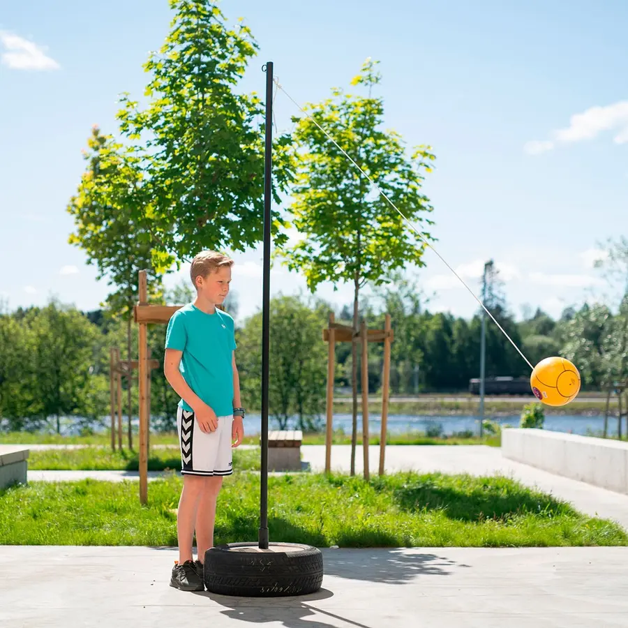 Smashboll Ställning utan boll Stång och cementfot 