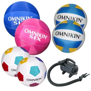 Omnikin&#174; superpaket 6 st. bollar | 1 st. pump