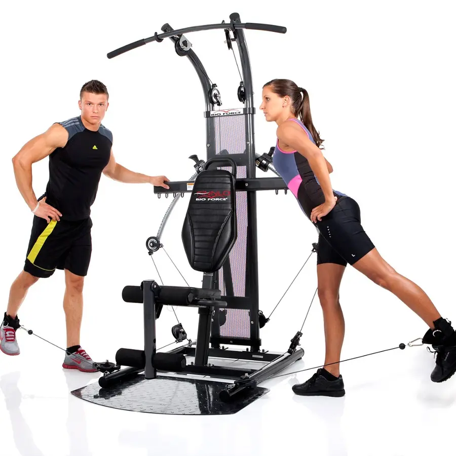 Multigym Finnlo Bio Force Extreme Latsdrag Flyes Benpress Benböj Kabeldrag 