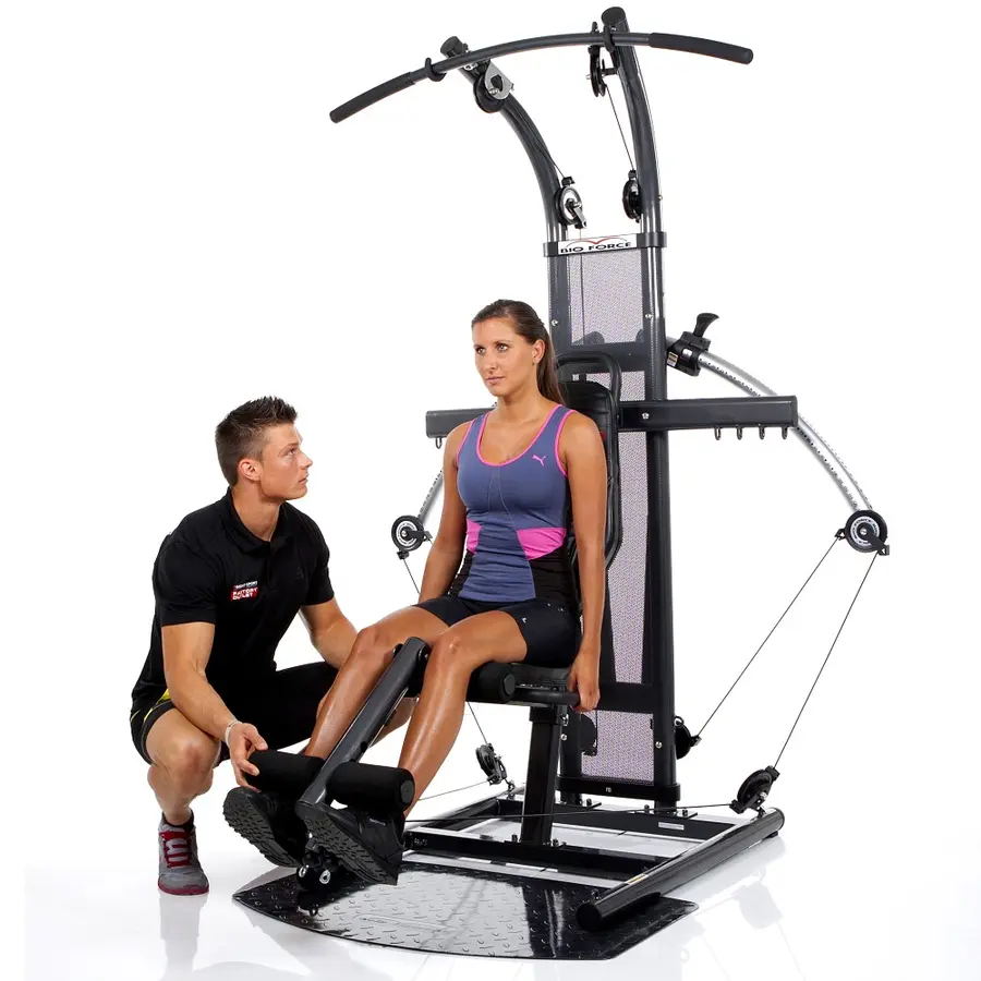 Multigym Finnlo Bio Force Extreme Latsdrag Flyes Benpress Benböj Kabeldrag 