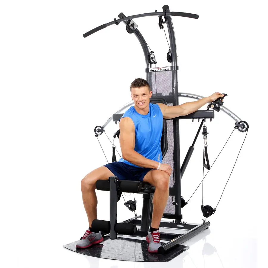 Multigym Finnlo Bio Force Extreme Latsdrag Flyes Benpress Benböj Kabeldrag 