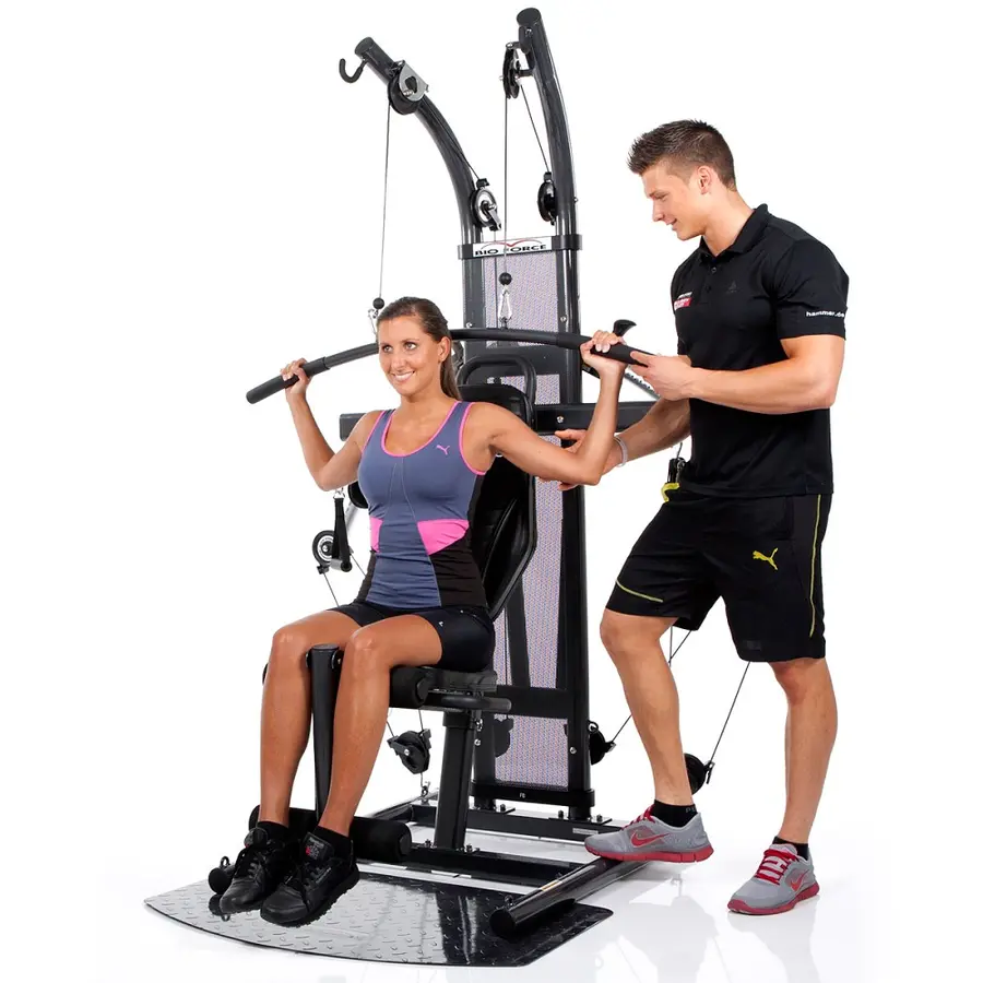 Multigym Finnlo Bio Force Extreme Latsdrag Flyes Benpress Benböj Kabeldrag 