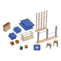 Miniatyrredskap Redskapsbana Till&#228;gg Gymnastikredskap i miniatyr