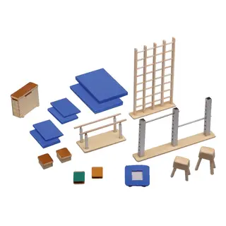 Miniatyrredskap Redskapsbana Till&#228;gg Gymnastikredskap i miniatyr