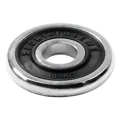 Viktskiva krom 0,5 kg H&#229;l: 30 mm