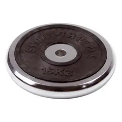 Viktskiva krom 15 kg H&#229;l: 30 mm