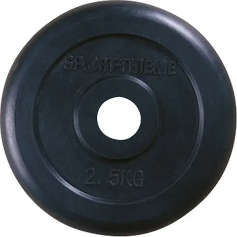 Viktskiva gummerad 2,5 kg Hål: 30 mm 