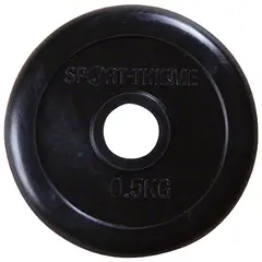 Viktskiva gummerad 10 kg H&#229;l: 30 mm