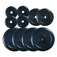 Viktskivor gummerade set 60 kg - 30 mm 4x 10 kg | 2x 5 kg | 4x 2,5 kg