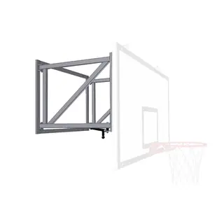 Basketställning vägghängd Glasfiber Endast ställning | Uthäng 120 cm