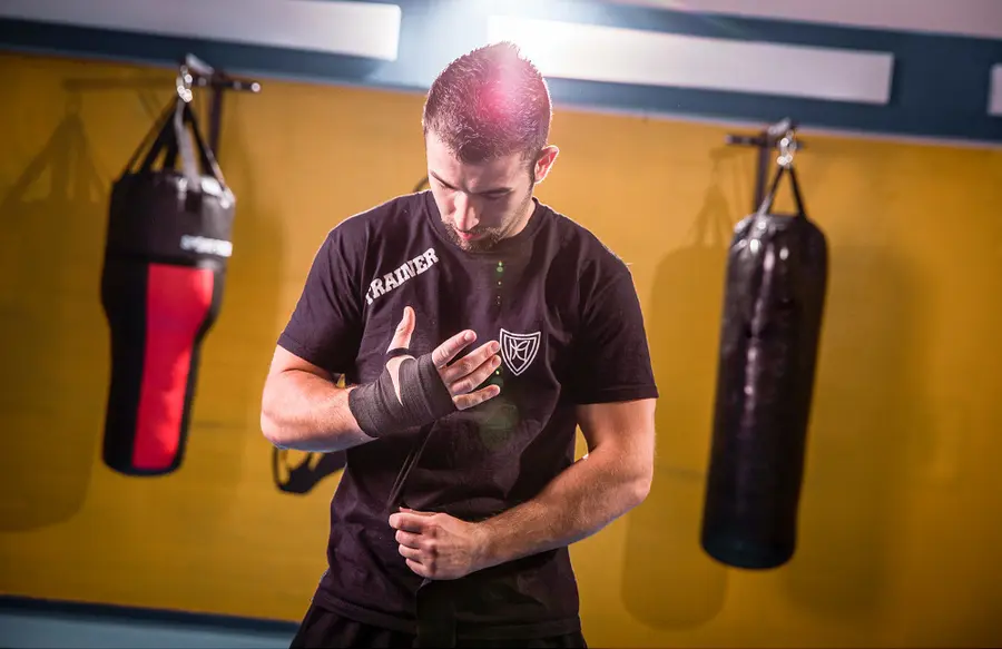 Boxningsset Sport-Thieme stående Boxningssäck | Boxhandskar| Bandage 