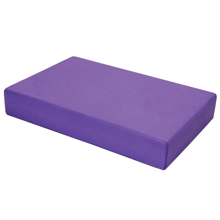 Yogablock i EVA skum 305 x 205 x 50 mm | Lila 
