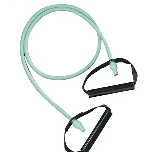 Träningsband tube basic med handtag 1 st | Lätt Grön 