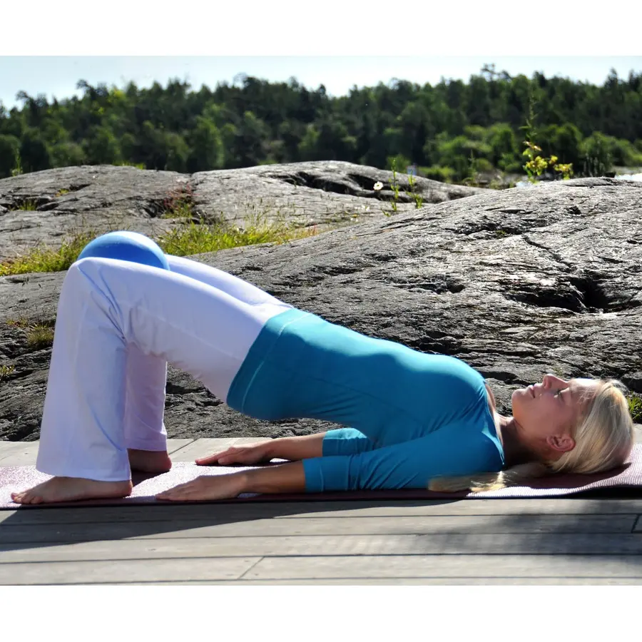Sissel Pilates Softboll 22 cm | Blå pilatesboll 