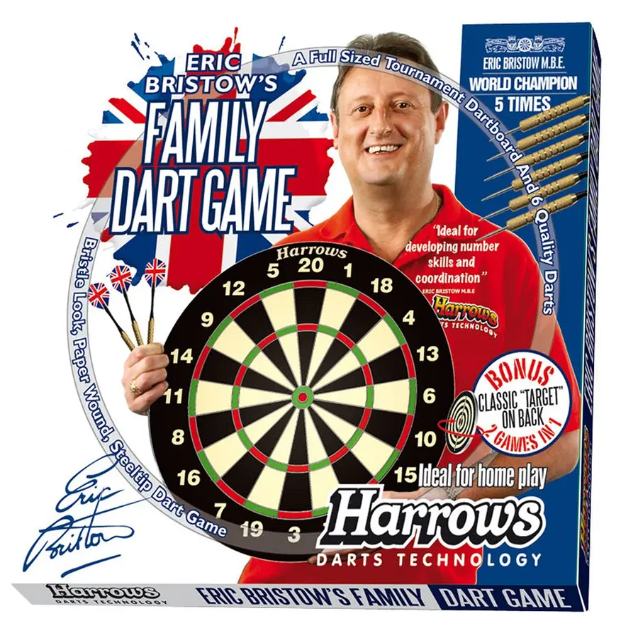 Darttavla World Champion Family 6 pilar inkluderade | 2 spelsidor 