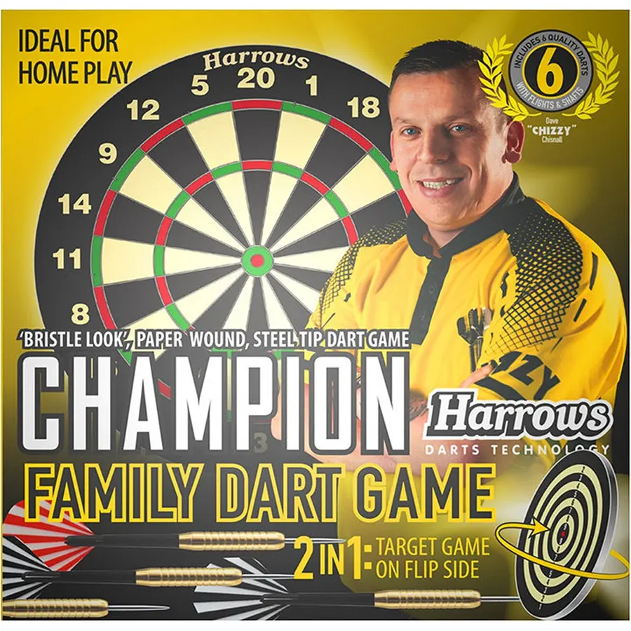 Darttavla World Champion Family 6 pilar inkluderade | 2 spelsidor 