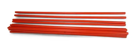 Slalompinnar till skidlek - 150 cm Robust plaststolpe som tål kyla 