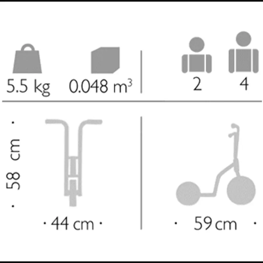 Viking Sparkcykel med 3 hjul Förskola | 2-4 år 