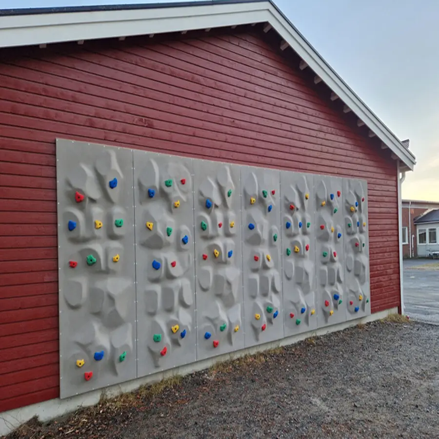 Ergo Holds 3D Klättervägg 1 x 2,4 m Klätterväggspanel med 12 klättergrepp 