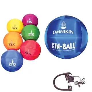 KIN-BALL och SIX_BALL paket 1st  Kinboll och 6st  Sixboll inkl  pump