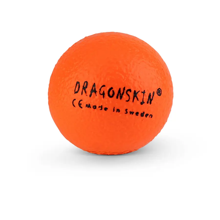 Dragonskin skumball 9 cm orange Dragonskin skumboll med bra studs 