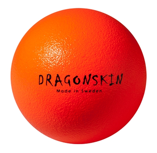 Dragonskin Playball 18 cm Orange Spökboll | Dogeball | Medium studs