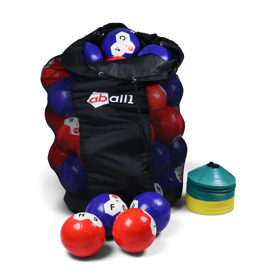 Aball1 set | 50 bollar Tal- och bokstavsbollar | Norskt alfabet 