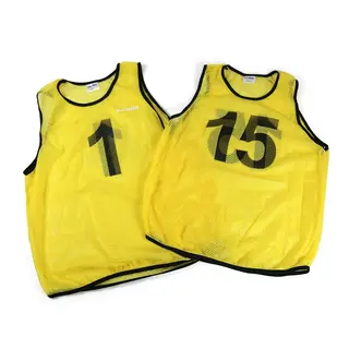 Lagv&#228;star med siffror 1-15 Senior Gul