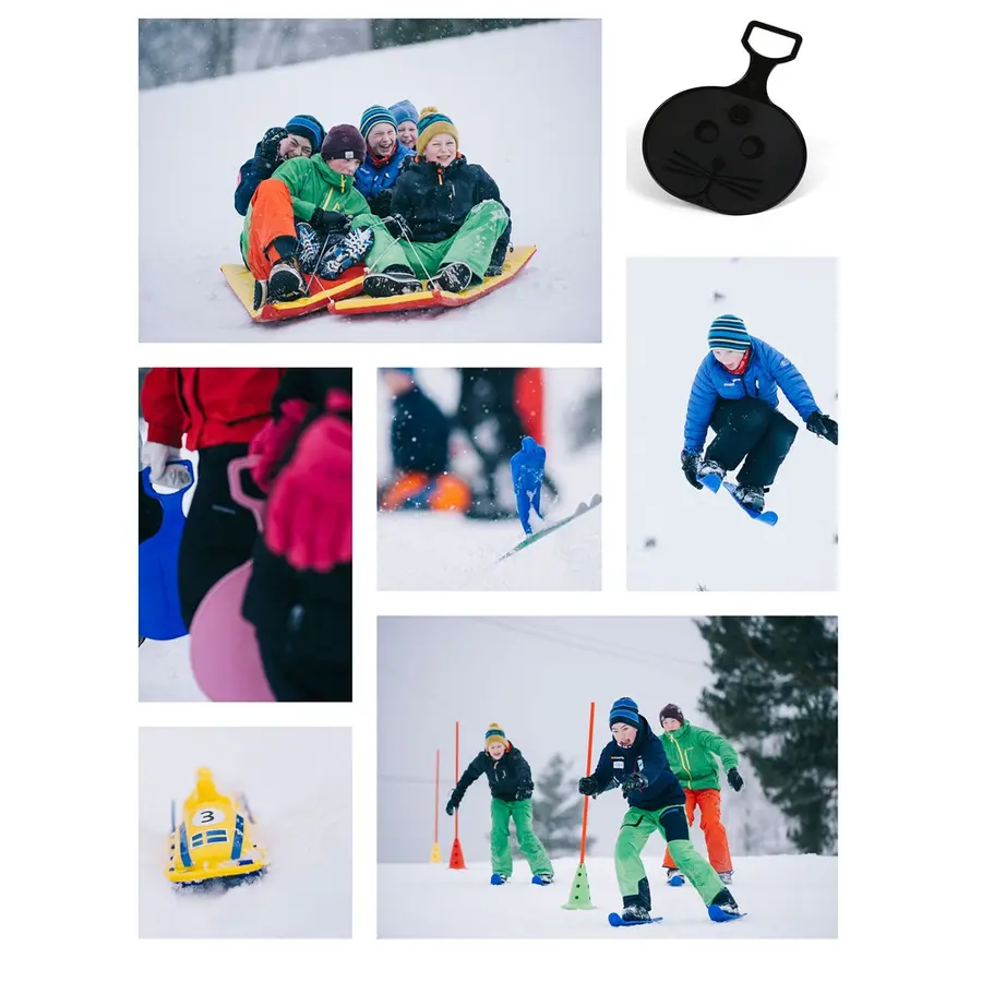 Vinterpaket med skidor och åkmattor Vinteraktivitet på skolgården 