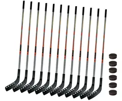 Ishockeyklubbor Nijdam®, 135 cm12 st. 12 st klubbor | 6 puckar