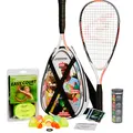 Speedminton® S900 Set 2 rack | 5 bollar| Easy Court Pro| Väska