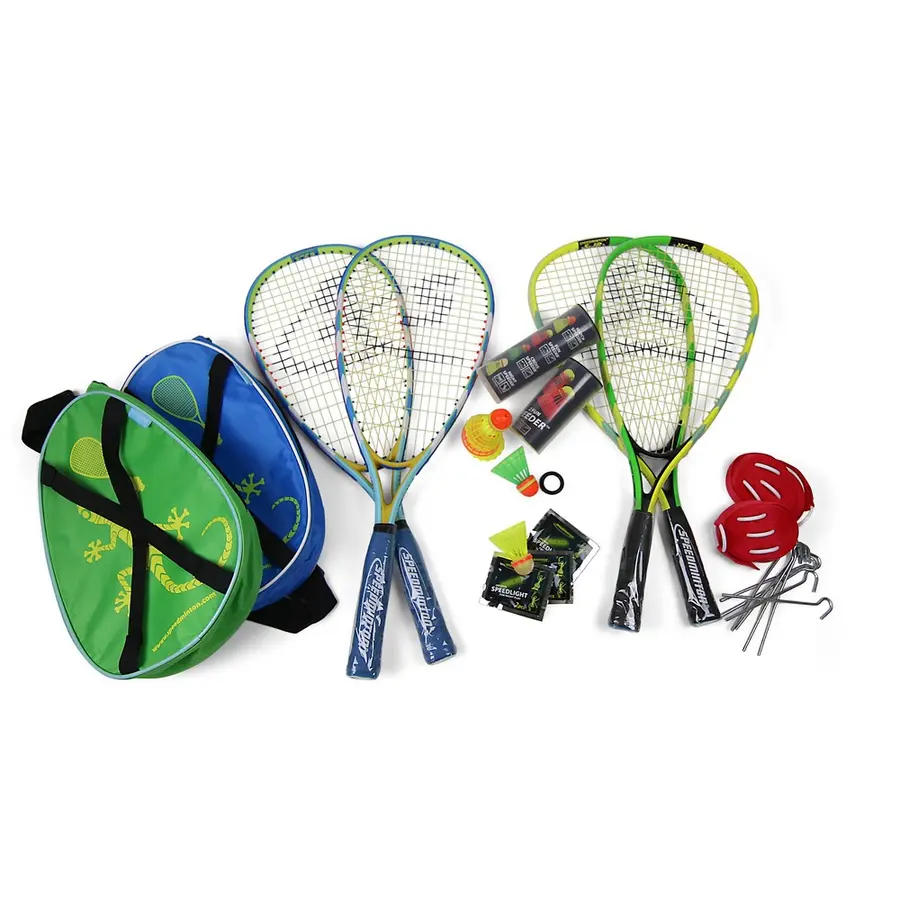 Speedminton® Familjepaket 2 st. S-JR | 2 st. S 700 | Bollar | Bana 