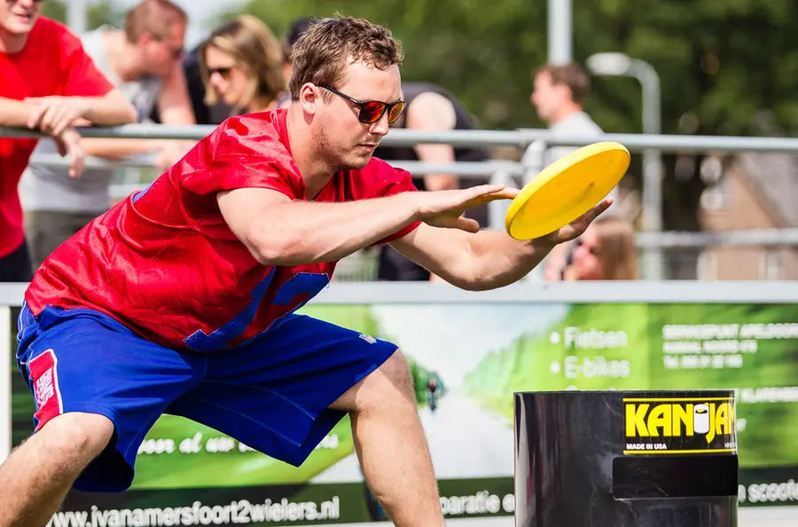 KanJam® Frisbeespe l4 personer Aktivitet för skola fritid och trädgård 