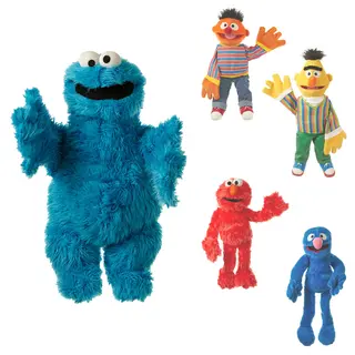 Handdocka Sesame Street 65 cm | Klackmun | Buktalardocka