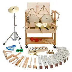 Rytmikvagn Stort Set | Rytmikinstrument 24 st instrument för rytmik