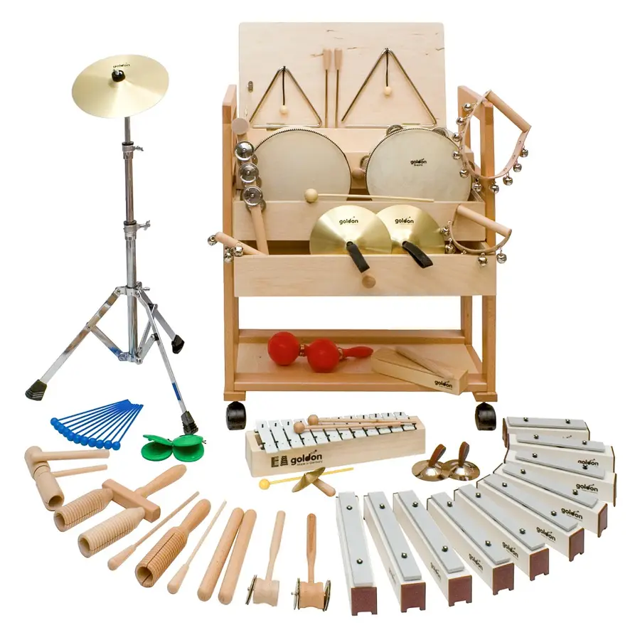 Rytmikvagn Stort Set | Rytmikinstrument 24 st instrument för rytmik 