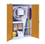 Förvaringsskåp 195x120x50 cm Metallskåp med täta dörrar| typ 1 