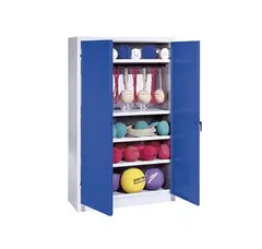 F&#246;rvaringssk&#229;p 195x120x50 cm Metallsk&#229;p med t&#228;ta d&#246;rrar| typ 2