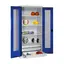 Förvaringsskåp 195x120x50 cm Metallskåp med perforerade dörrar| typ 4 