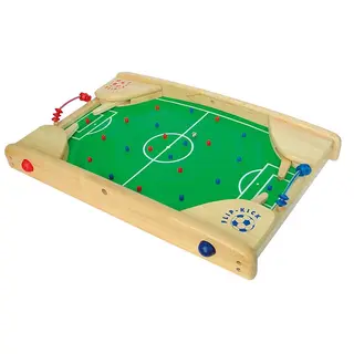 Fotboll och Flipperspel i tr&#228; Bartl Flip-Kick