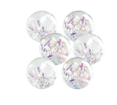 Regnb&#229;gsoll Diamant 10 cm | 6 st. 6 glitrende bollar