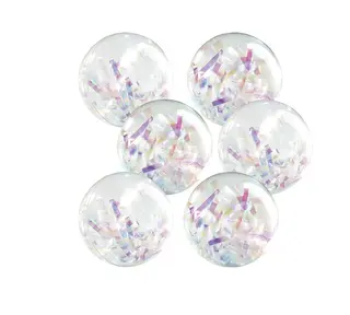 Regnb&#229;gsoll Diamant 10 cm | 6 st. 6 glitrende bollar