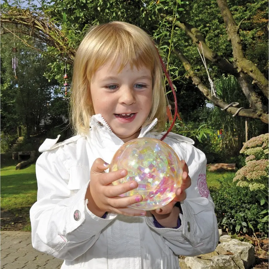 Regnbågsoll Diamant 10 cm | 6 st. 6 glitrende bollar 