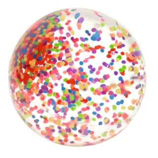 Konfettiboll | 10 cm Visuell boll vid r&#246;relse