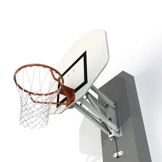 Vegghengt basketstativ med standard kurv Komplett | Høydejustering