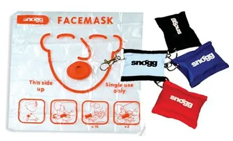 Mun till munmask | Envägsventil Förhindrar kontakt av kroppsvätskor 