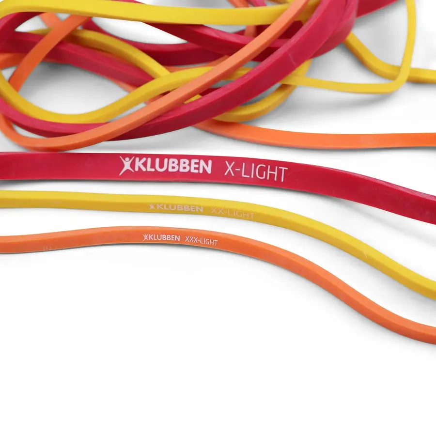 Powerband - lång, runt träningsband Ultra lätt | Orange 