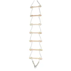 Repstege 7 steg 210 cm | Kl&#228;tterstege med f&#228;stringar